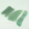 Green Aventurine Gouache Scraper Natural Jade Stone Guasha Set Neck Body Facial Massager Wrinkle Remover Beauty Tools Skin Care 4
