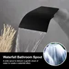 High Flow Waterfall Spout Fixtures Filler Bathroom Waterfall Spout for Bathroom Sink and Tub Shower Wall Mounted 6