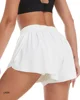 Breathable Women's Sports Shorts - Elastic Drawstring Waist, Liner Design, Side Pocket, Ideal for Gym Yoga Running Casual Wear