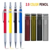 2.0MM Metal Mechanical Pencil Art Drawing HB Automatic Pencil Low Center of Gravity Writing student Office School Supplies 1