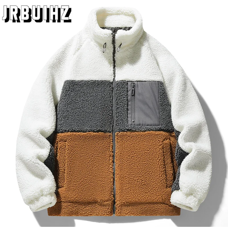 

Lamb Wool Cotton Coat Men's Autumn and Winter Velvet Thickening Padded Jacket Winter Men's Cotton-Padded Coat Leisure Travel