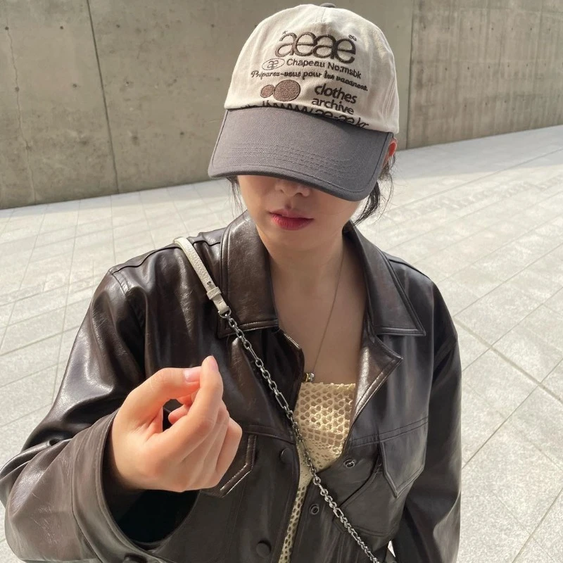 남녀공용 레터 자수 캐주얼 야구 모자, 디자이너 브랜드, 사계절 모자