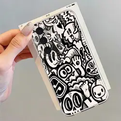 Graffiti Black Protective Phone Case Cover - Galaxy A21s (Mix01)