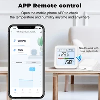 Smart Tuya ZigBee Home Temperature Humidity Sensor with BackLight LCD Works With Google Assistant and Need Tuya Zigbee Hub - Image 3
