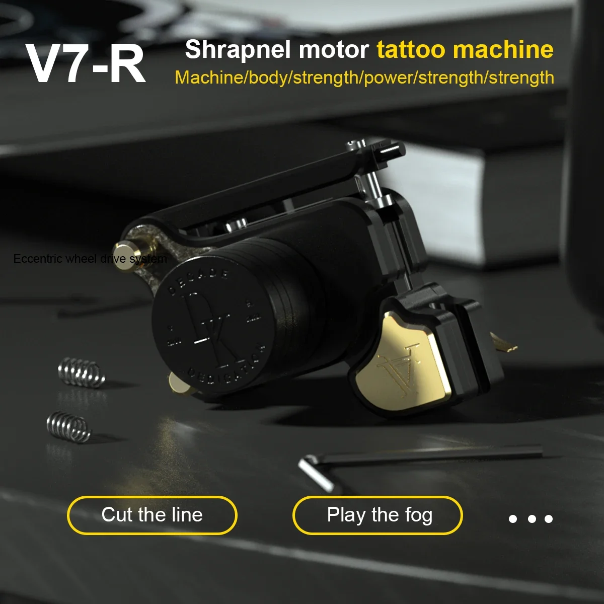 Tattoo Supplies Tattoo Motor DK V7 Coreless Motor Tattoo Gun 14000Rpm Rotary Adjustable Stroke