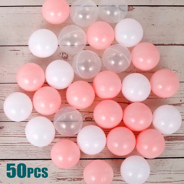50pcs Ocean Balls for Kids 1.6inch Swim Pit Toys BPA-free Colorful Fun Balls Crush Proof Macaron Ocean Balls for Decoration Toy 2