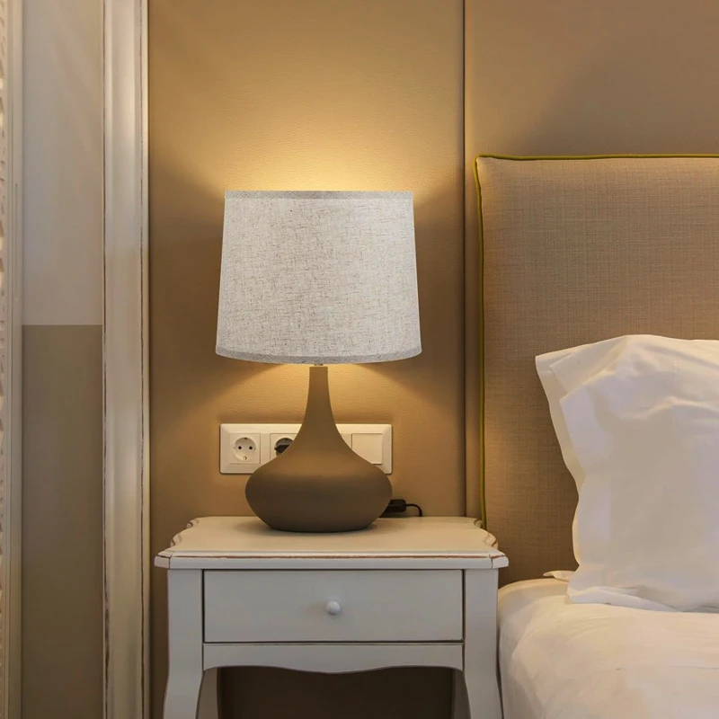 Abat-jour En Tissu E27 E14, Abat-jour De Remplacement Conique