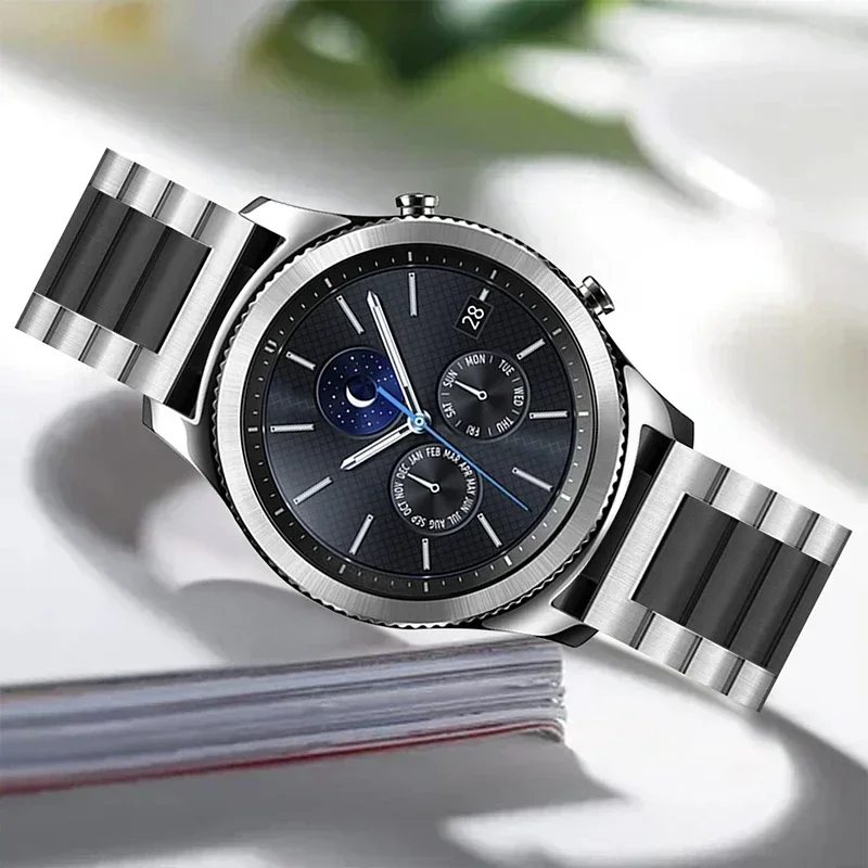 Premium Stainless Steel Watch Strap - Universal Fit, 20mm/22mm Bracelet