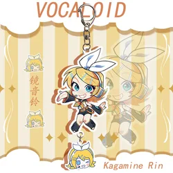 Kawaii Vocaloid Acrylic Keychain Pendants - Anime Character Figures Collection (MK03 - Rin)