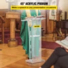 VEVOR Acrylic Podium 45in Tall Plexiglass Podium 47.5in School Table Acrylic Pulpits for Churches with 8 mm Thick Acrylic Board 2