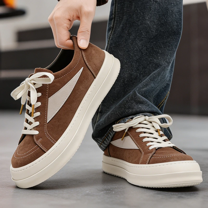 New Arrival Mens Platform Male Sneakers Stylish Vulcanized For Man Hot Sale Casual Footwear Skateboard Shoes_voghion.com