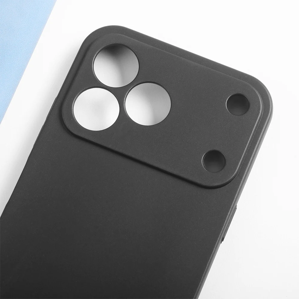 Black Matte Silicone Soft Protective Phone Case Cover