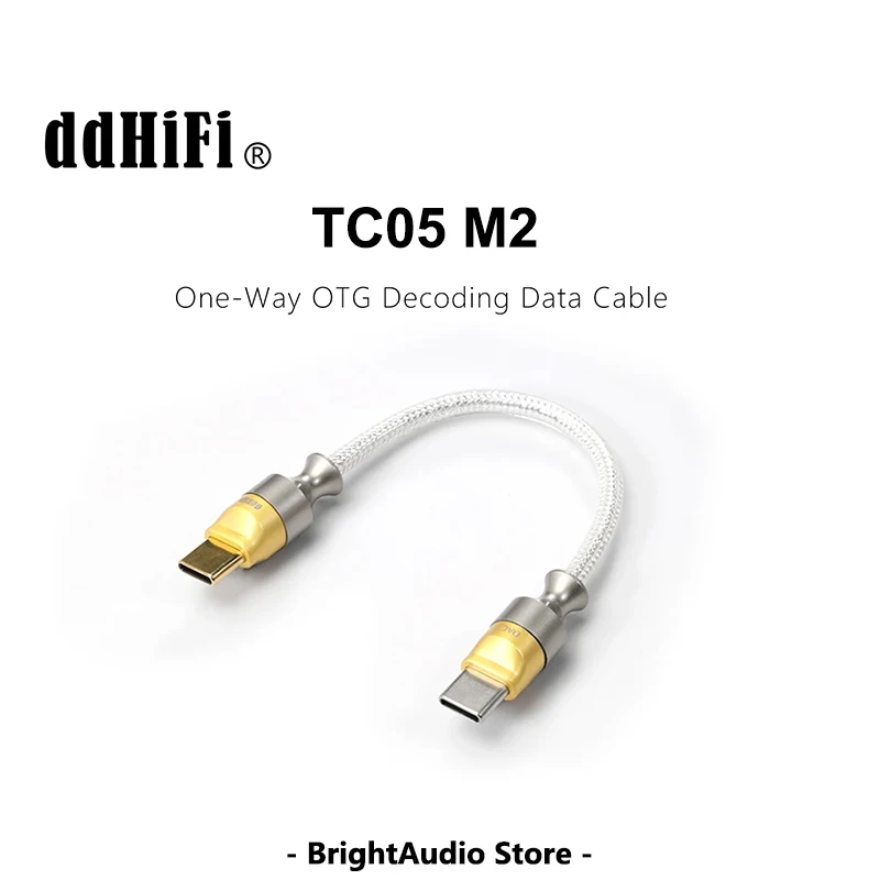 M2 USB-C 2.0 to USB-C OTG Decoding Data Cable 9/50/100cm Reversed Usage for Emergency Charging DD ddHiFi TC05 dac cables