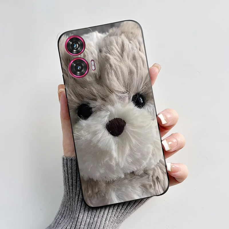 Silicone TPU Fashion Love Heart Cartoon Shockproof Phone Case for Motorola Edge 50 Fusion