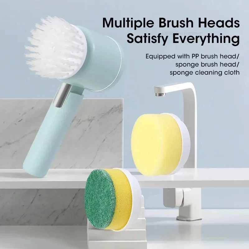 NewHandheldBathtubBrushKitchenBathroomSinkCleaningToolToilet