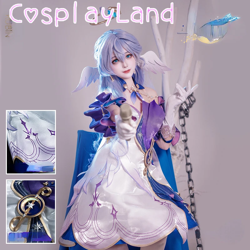 Robin Cosplay Costume Game Honkai: Star Rail Cosplay Honkai Costume Robin Cosplay Dress Plus Size Fancy Women Fashion Dress