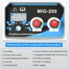 Multi 3 in 1ARC MIG TIG Welder Inverter Welding Machine Portable Digital IGBT MMA Gas No Gas Soldering Welding Iron Steel Metal 3
