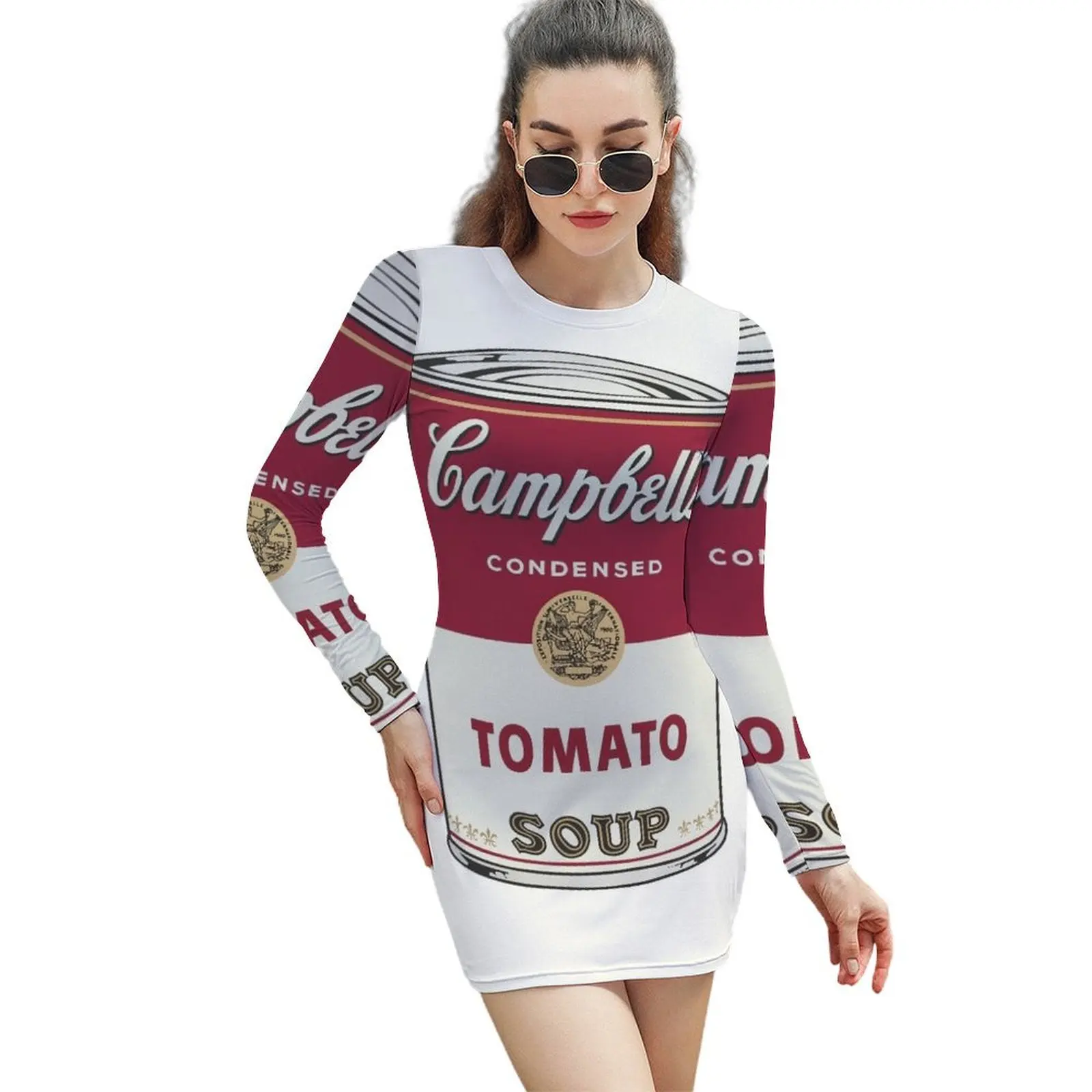 

Campbell's soup Long-Sleeved Sheath Dress dress dresses dresses for prom