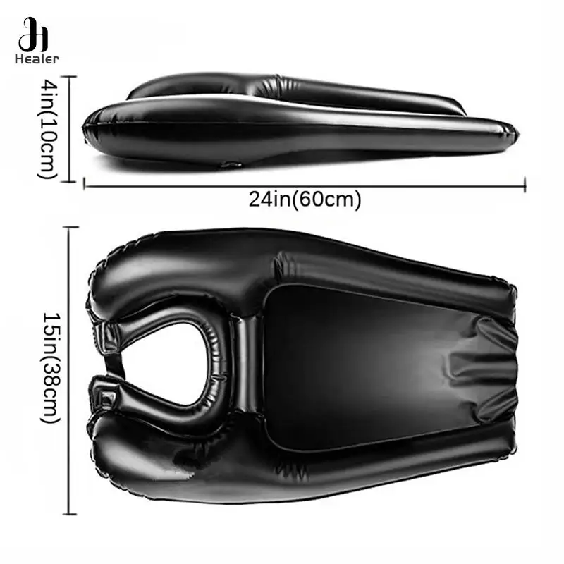 PVC Inflatable Shampoo Basin Portable Shampoo Pad Quickly Inflate Deflate Hair Washing Basin For Pregnant Women Elderly