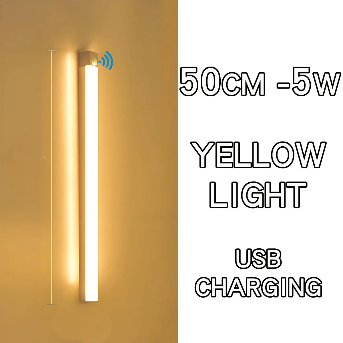 Wireless USB Rechargeable LED Motion Sensor Night Light