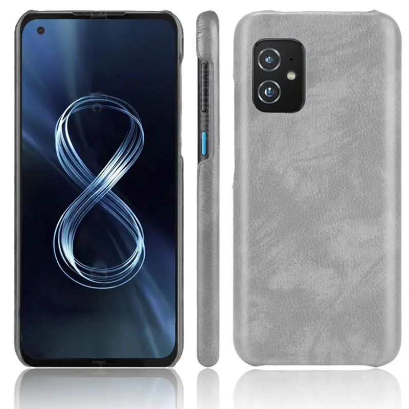 Luxurious PU Leather Matte Hard Back Phone Case in Elegant Design