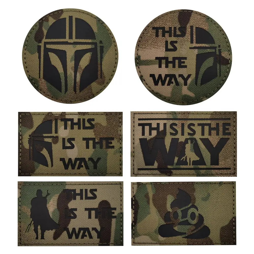 Questo È Il Modo Ir Patch Armband Badge Applique Abbellimento Casco Mandalorian Morale Tactical Toppe Riflettenti