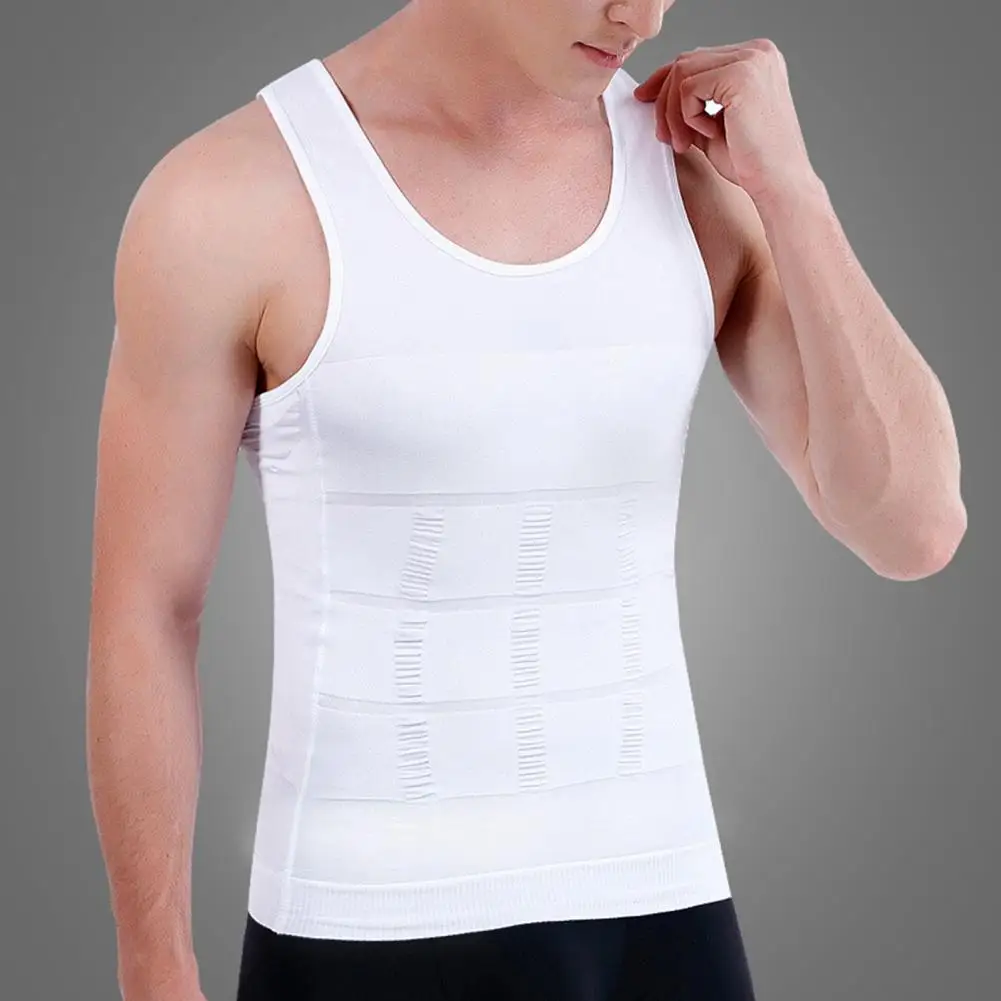 

Male Body Shaping Vest Men's Slimming Body Shapewear Corset Vest for Abdomen Control Waist Cinching Sleeveless for Belly