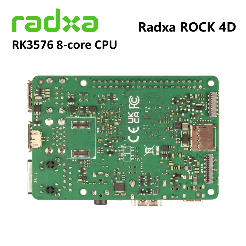 Radxa ROCK 4D RK3576 8-core CPU SBC ,Designed for industrial Al