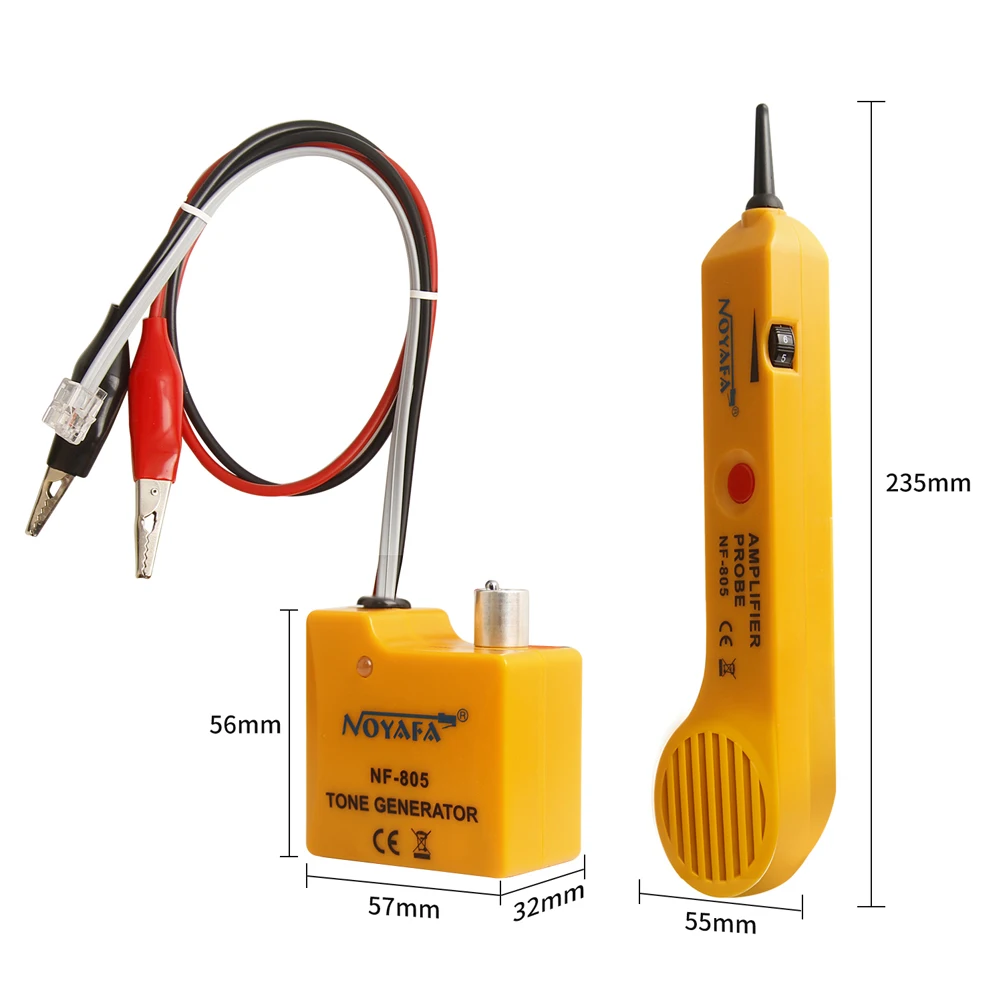 Noyafa 200EP Cable Tester Tone Generator NF-805 High Accuracy Wire Tracer Inductive Amplifier with Adjustable Volume 2