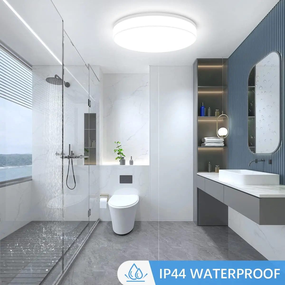 IRALAN ultra-thin round LED ceiling light bedroom corridor toilet lighting neutral white cool white warm white 48W 36W 24W 18W