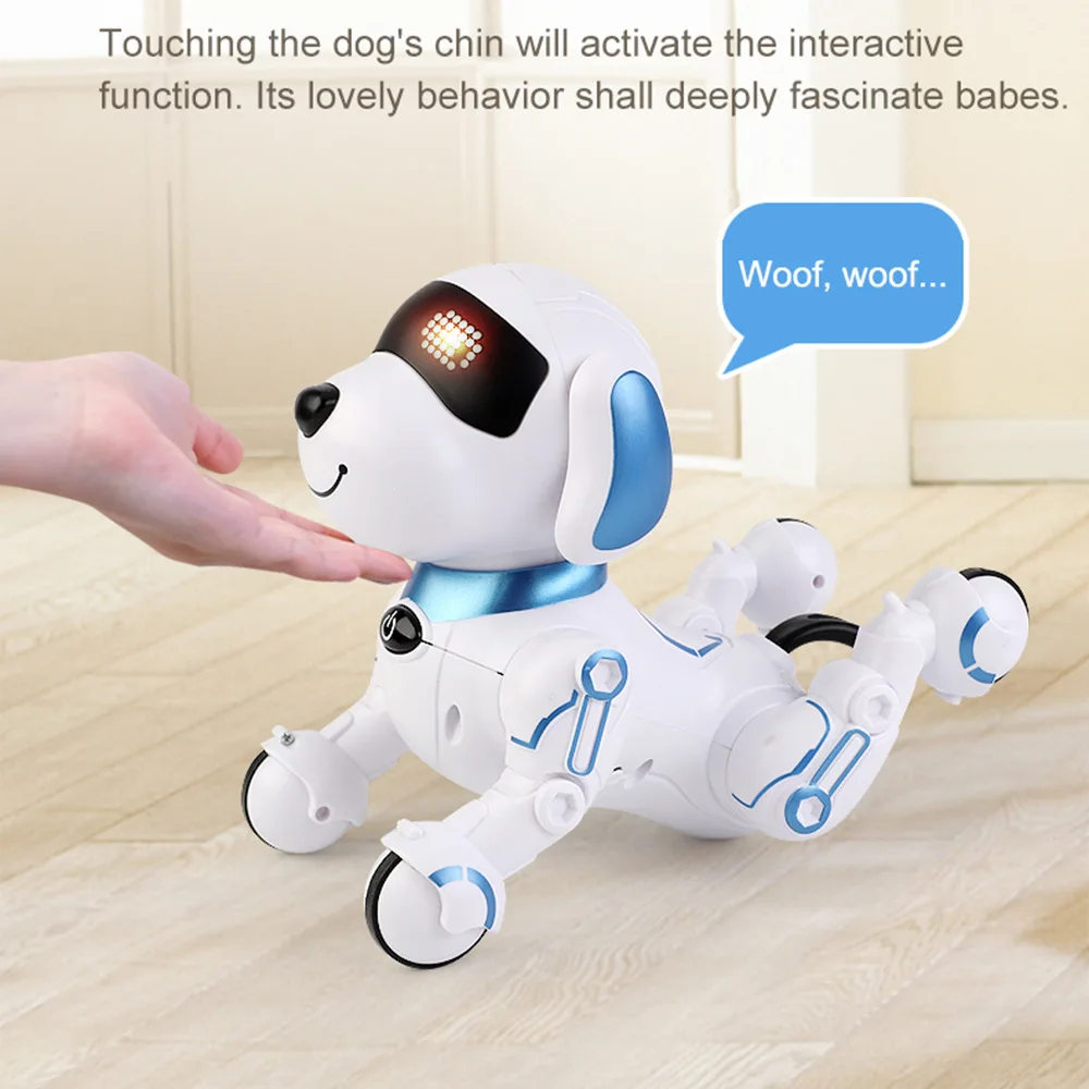 

Boys And Girls Toys Children's Remote Control Intelligent Stunt Robot Dog Music Dance Bionic Programming Robot Dog Birthday Gift