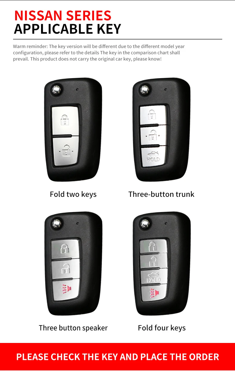 Custodia per chiave a distanza per auto in metallo Shell per Nissan Qashqai X-Trail Juke J11 Murano Tiida Altima Maxima Livina Nismo Sylphy Murano - S436c81a6c1094e3f932c02a491e66d26S