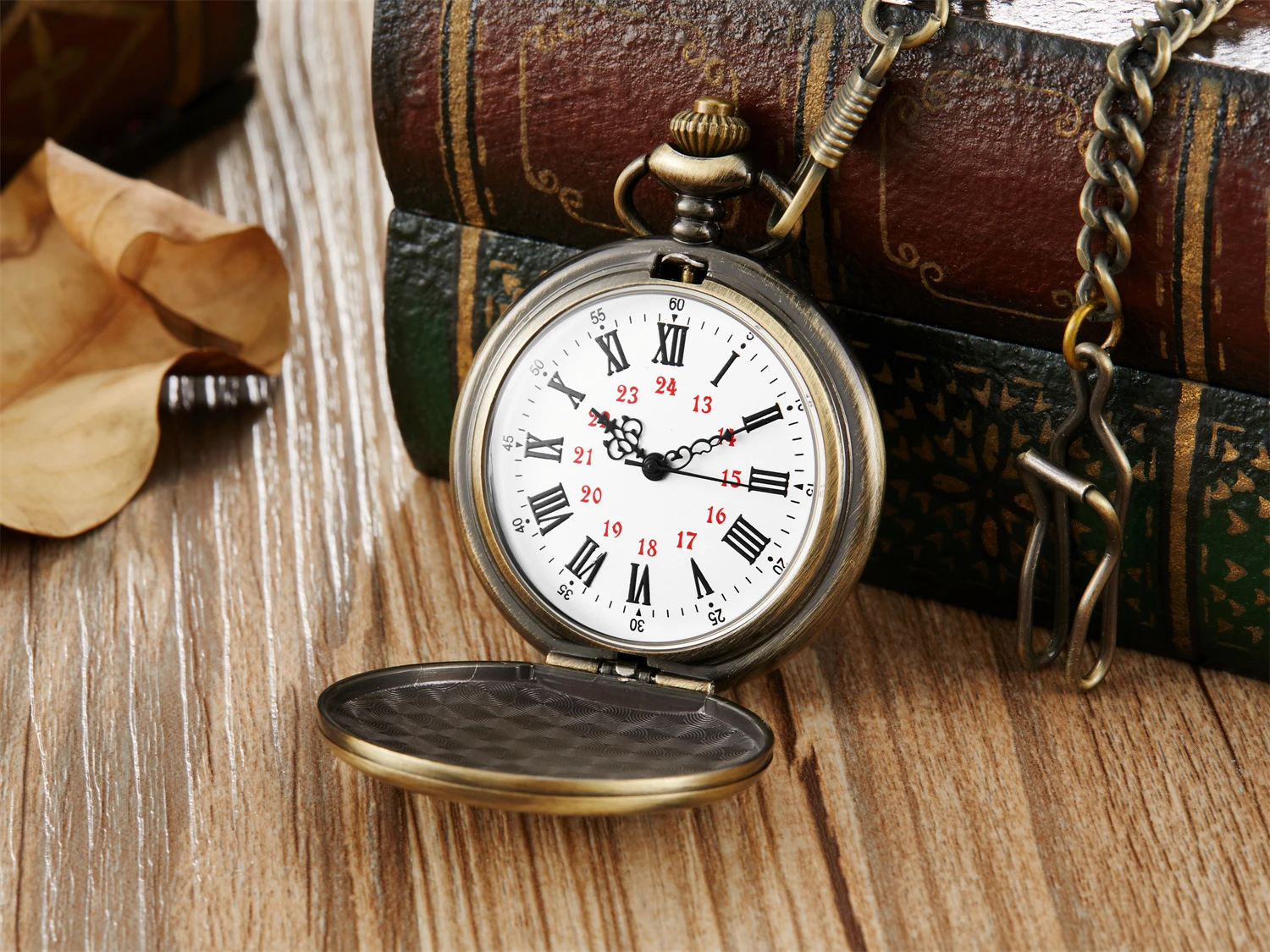 Commemorative gold circular pocket watch as my son's birthday gift Christmas pocket watch waist chain quartz pocket watch