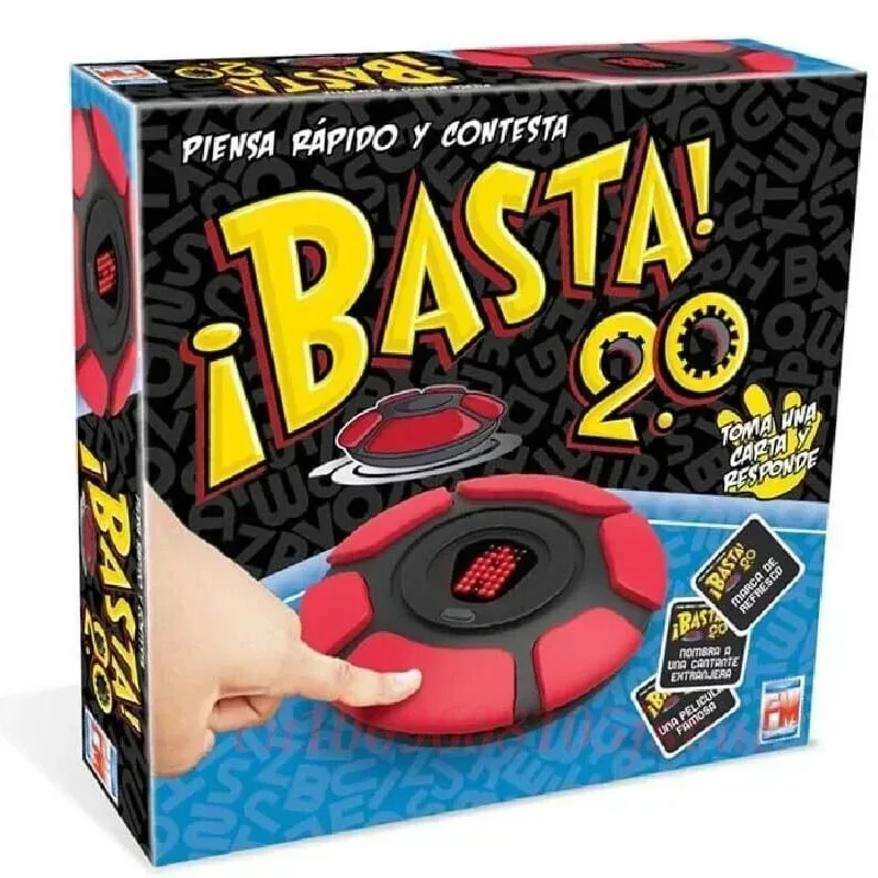 Basta 2.0 Spanish English Word Board Game Electronic Button Digital Display Quick Thinking Letters Pressing Travel Games Gifts 2