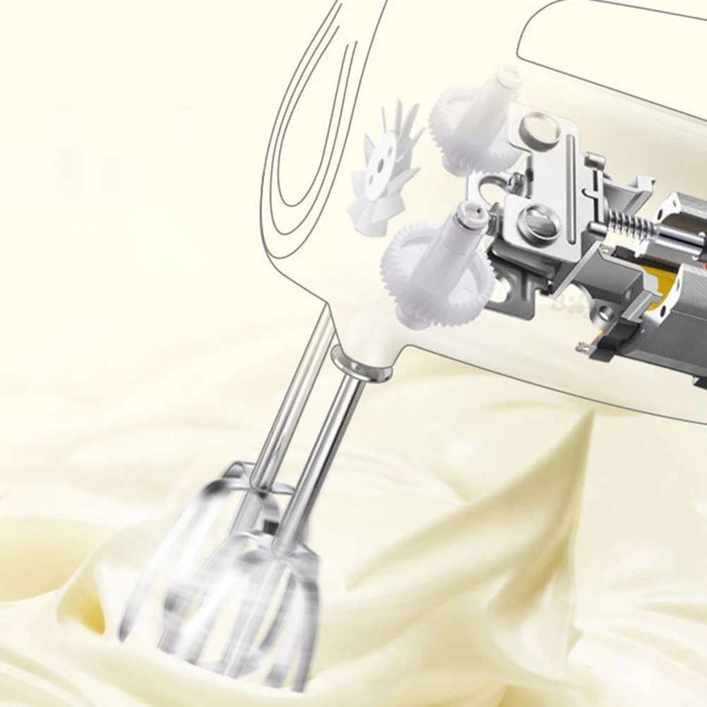 220-240V 800W Mini Automatic Cream Cake Dough Mixer 5 Speeds Electric Food Blender Handheld Egg Beater Kitchen Tools