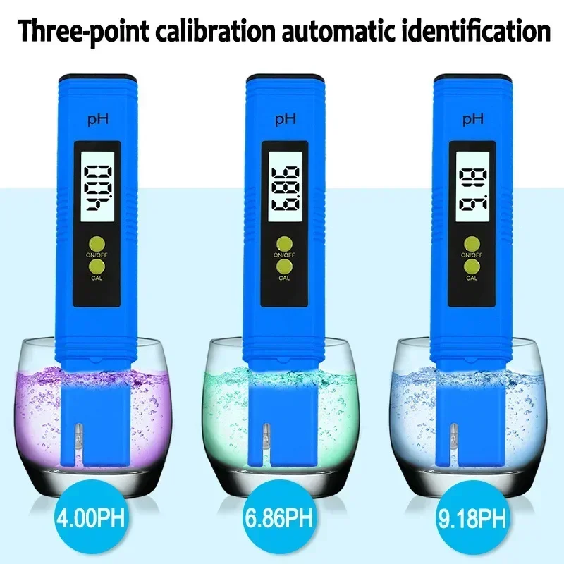 Portable High-Precision PH Meter Water Quality Tester Automatic Calibration Type Screen PH Test Pen for Aquaculture