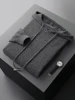 CHICUU Men Hooded Pullover Sweater Autumn Winter Thick 100% Merino Wool Knitwear Long Sleeve Casual Style Clothing Tops 1