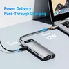 Baseus 4K 60Hz USB C Hub Type C to Ethernet Port PD 100W Adapter for Macbook Pro USB 3.0 Hub Laptop Tablet Accessories 4