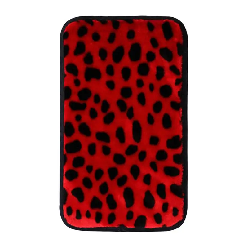 Leopard Print Four Seasons Car Armrest Cover Mat Universal Center