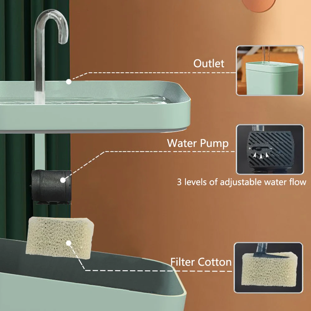 Ultra-Quiet Pet Water Fountain 3