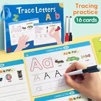 Montessori Tracing Practice Flash Cards for Preschoo Kindergarten Toddlers 3-6 Handwriting Chart Magic Practice Copybook 1