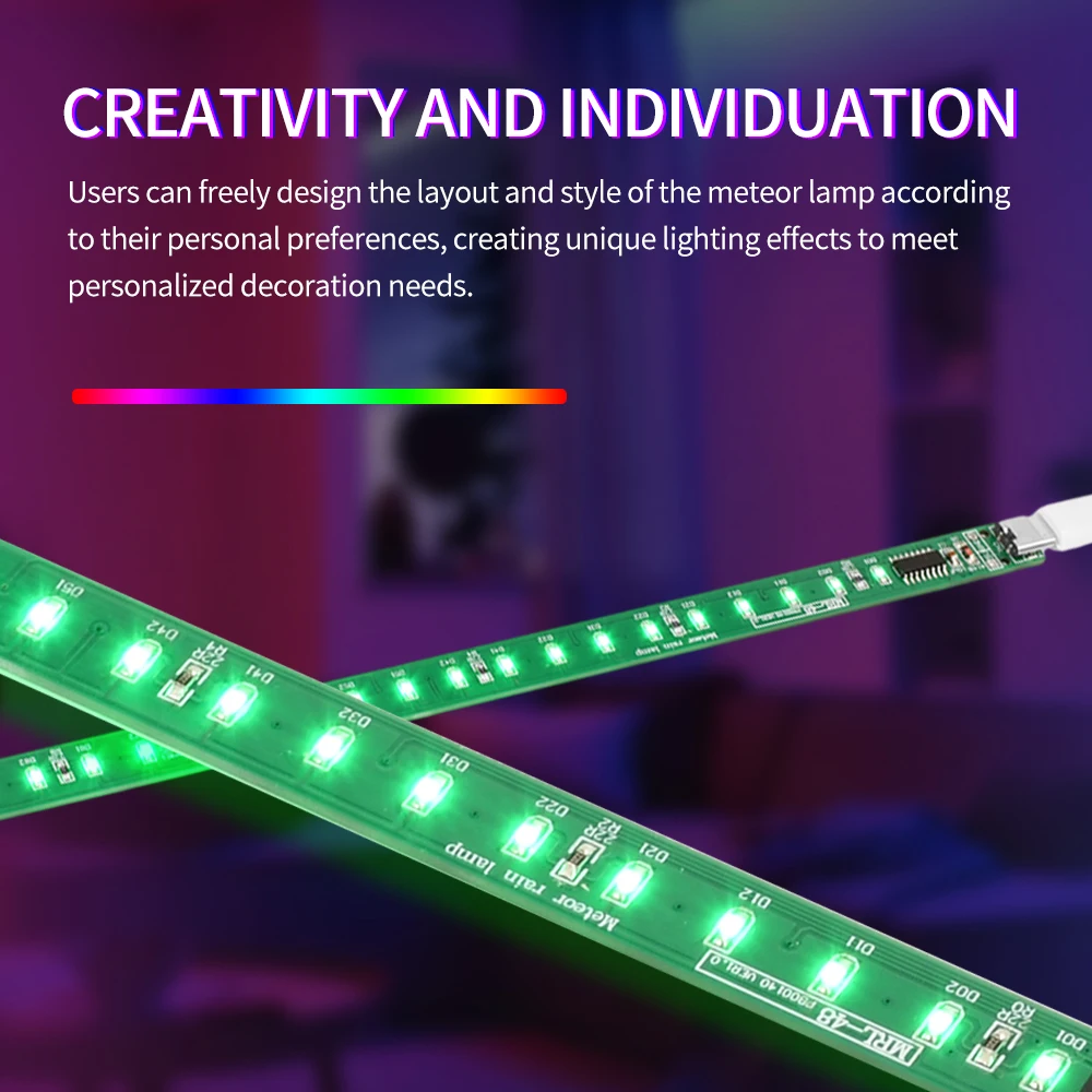 DC5V SMD LED Meteor Light Kit Electronic DIY Manufacturing Parts Flashing LED Components Electronic Training Kit DIY