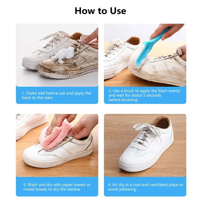 100g White Shoe Cleaning Cream Multi-functional Cleaning, Brightening,  Whitening And Yellowing Maintenance Of sports Shoes - AliExpress