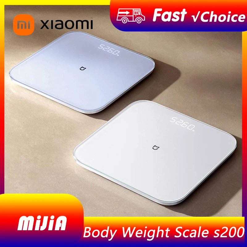 Xiaomi Mijia Scale S200 High Precision Sensor Balance Test Weight Report LED Screen Multifunctional Smart Scale Work For Mihome