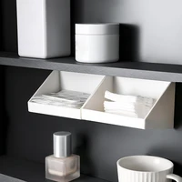 Drawer Style Storage Box Under The Mirror Cabinet Transparent Bathroom Cotton Stick Makeup Cotton Bathroom Pull-Out Storage 1