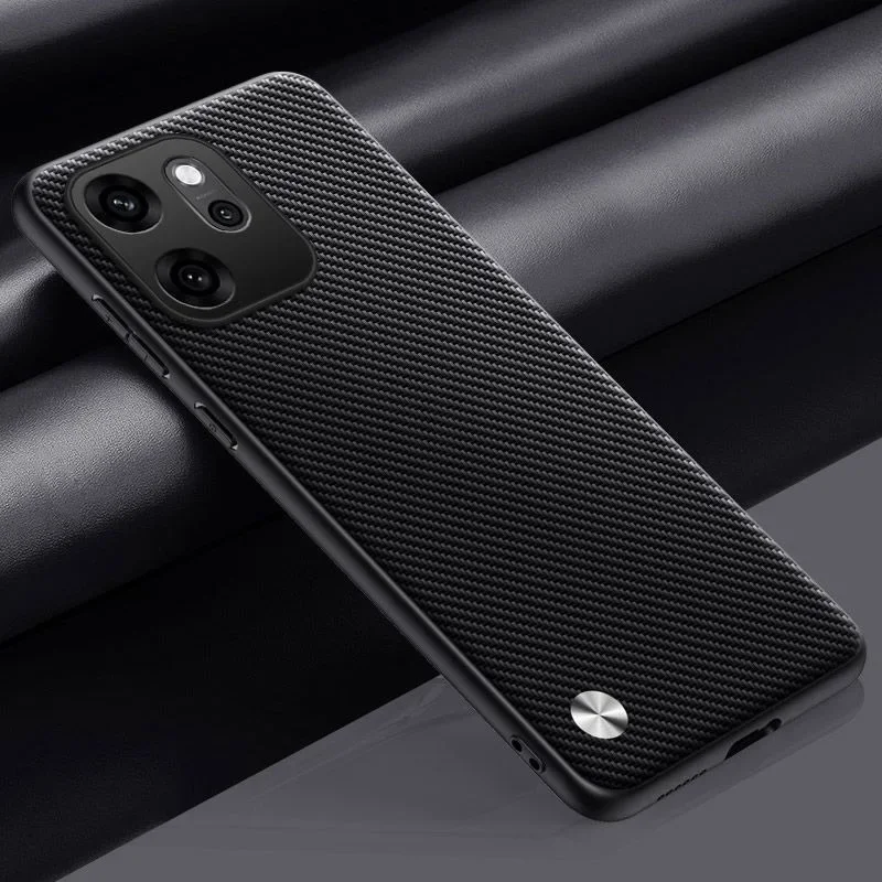 Premium PU Leather Silicone Phone Case - Full Protection Back Cover