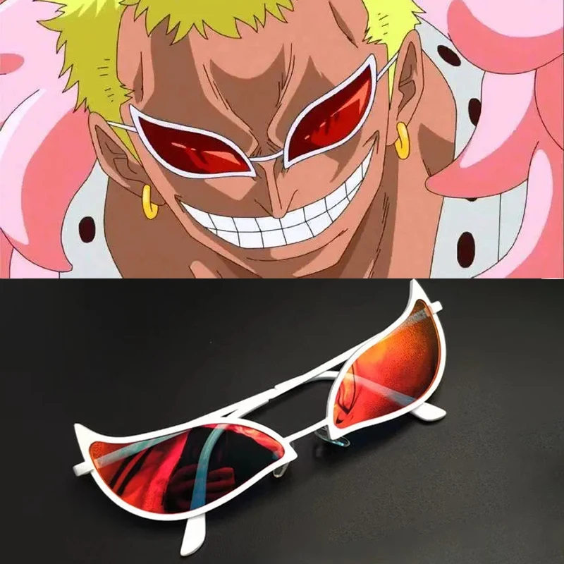 Anime Character Donquixote Doflamingo With Glasses Accessories