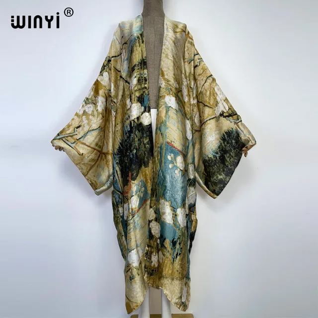 Europe WINYI new tunic bikini sweet lady pink boho Cardigan stitch Cocktail sexcy Boho Maxi Holiday Batwing Sleeve KIMONO mujer 15