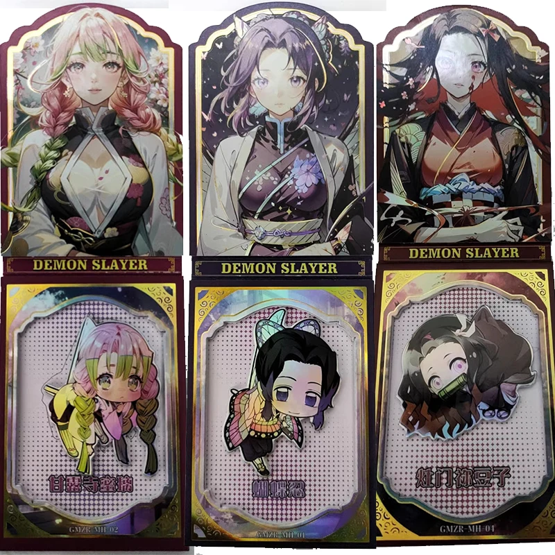 

Anime Demon Slayer Kamado Nezuko Tanjirou Kanroji Mitsuri Kochou Shinobu Mh Collectible Card Toys Christmas Birthday Gifts