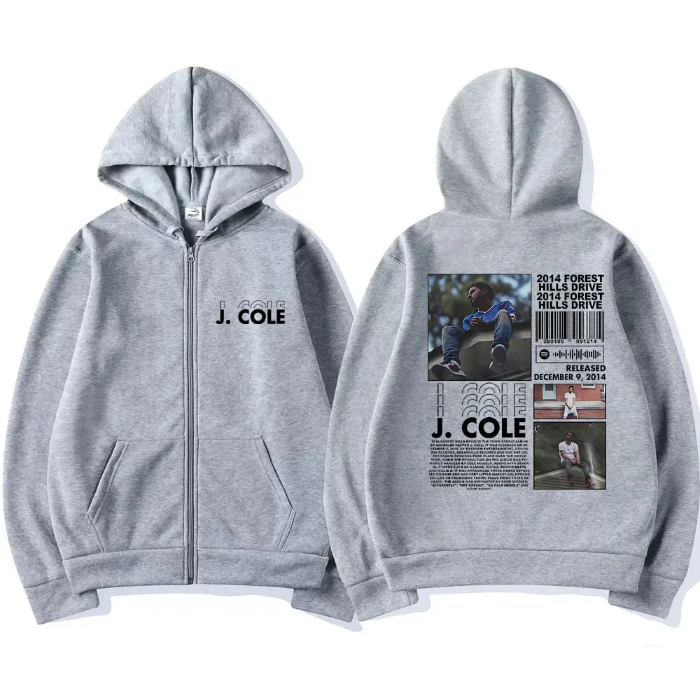 Hot New Rapper J Cole 2014 Forest Hills Drive Print Zipper